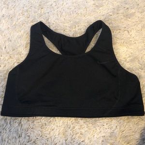 Black Nike Dri-Fit sports bra, size L